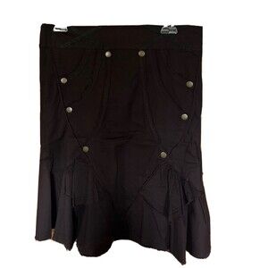 M Brown/black Aziz woman skirt style#Imp-4017 cotton/spandex handle wash